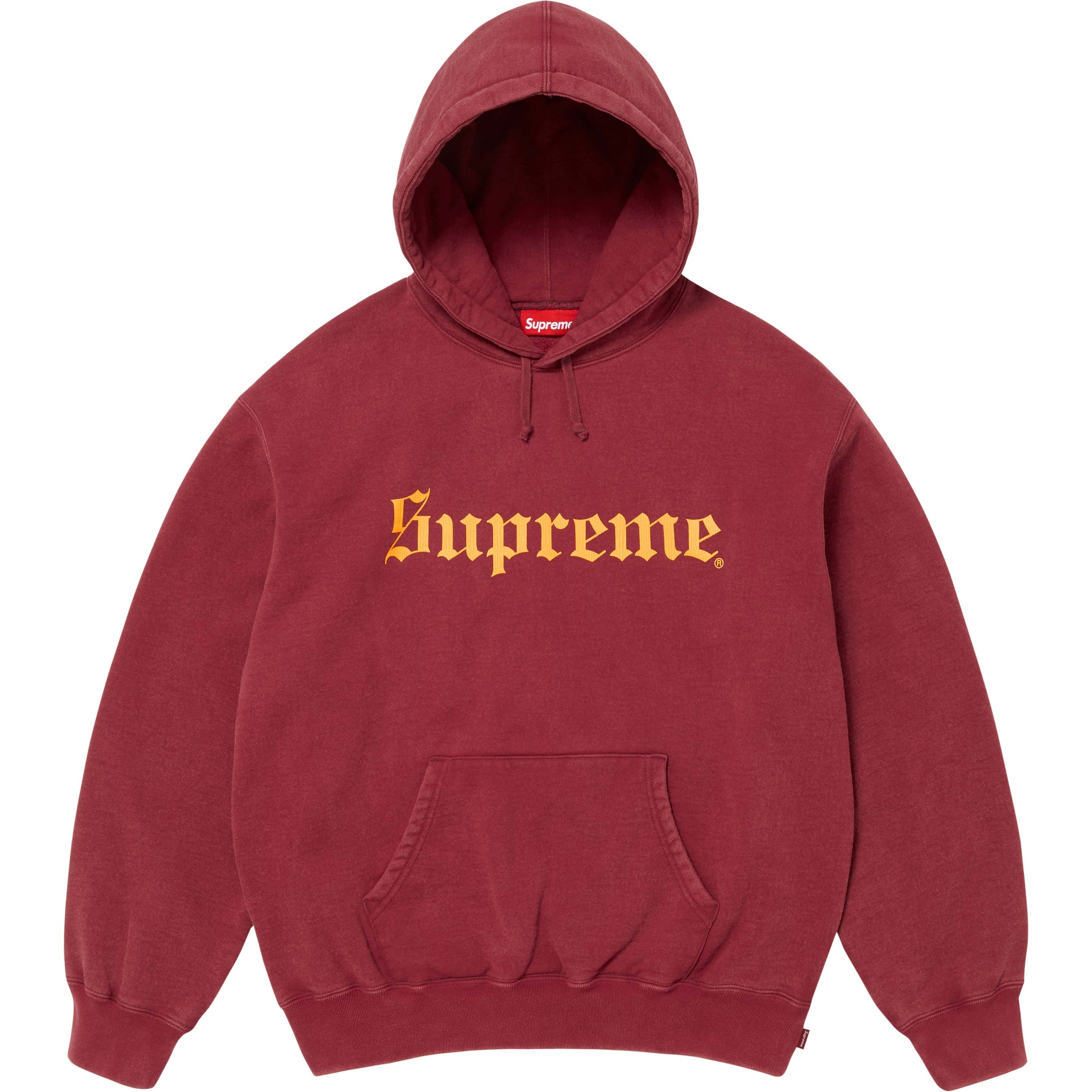 Washed Old English Hooded Sweatshirt view 6